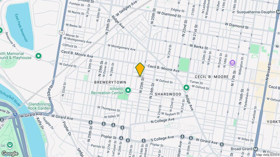 2512 W Oxford St Map and Location Details