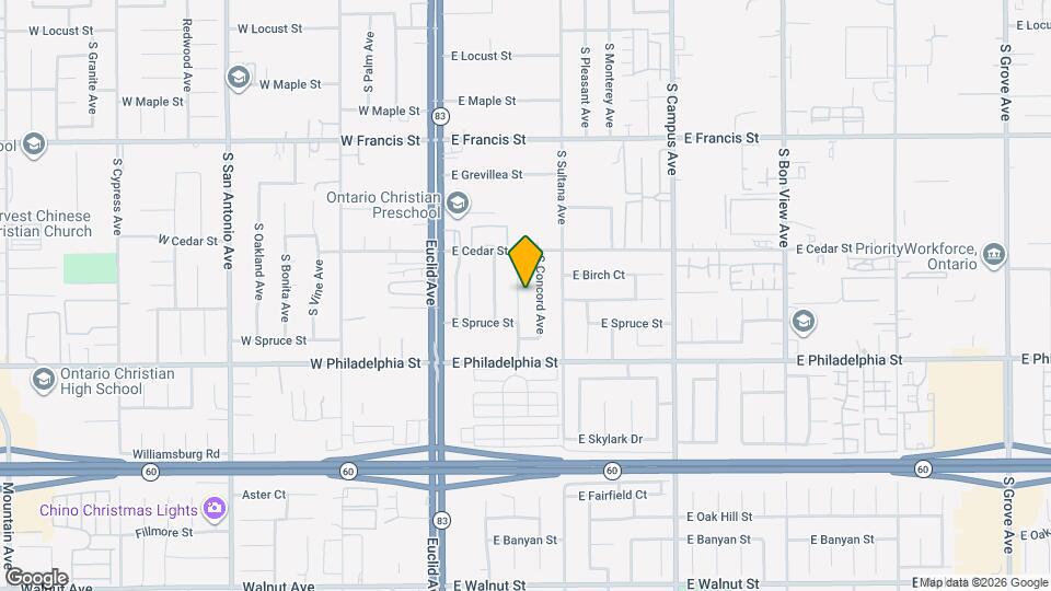 2057 S Cherry Ave Map and Location Details