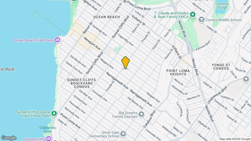 4573-4575 Newport Ave Map and Location Details