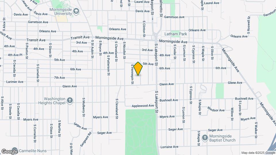 2325 S Clinton St Mapa y Detalles de la Ubicación