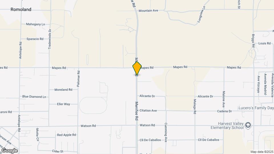 25184 Zircon Rd Mapa y Detalles de la Ubicación