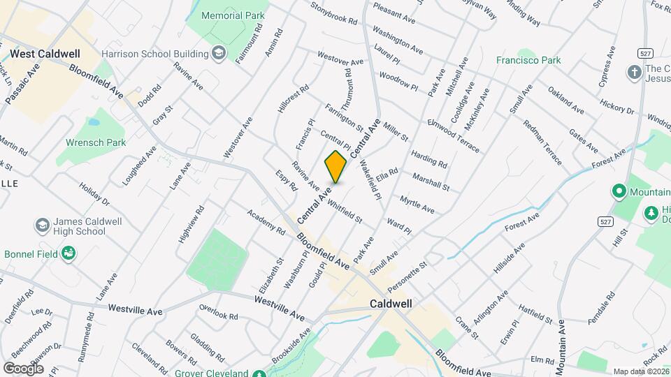 36 Central Ave Map and Location Details