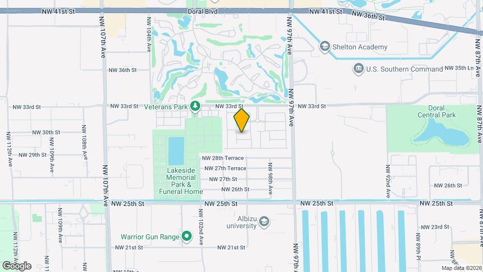 9929 NW 29th Terrace Map and Location Details