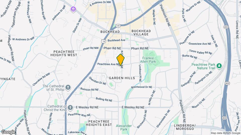Peachtree Avenue Apartments Mapa y Detalles de la Ubicación