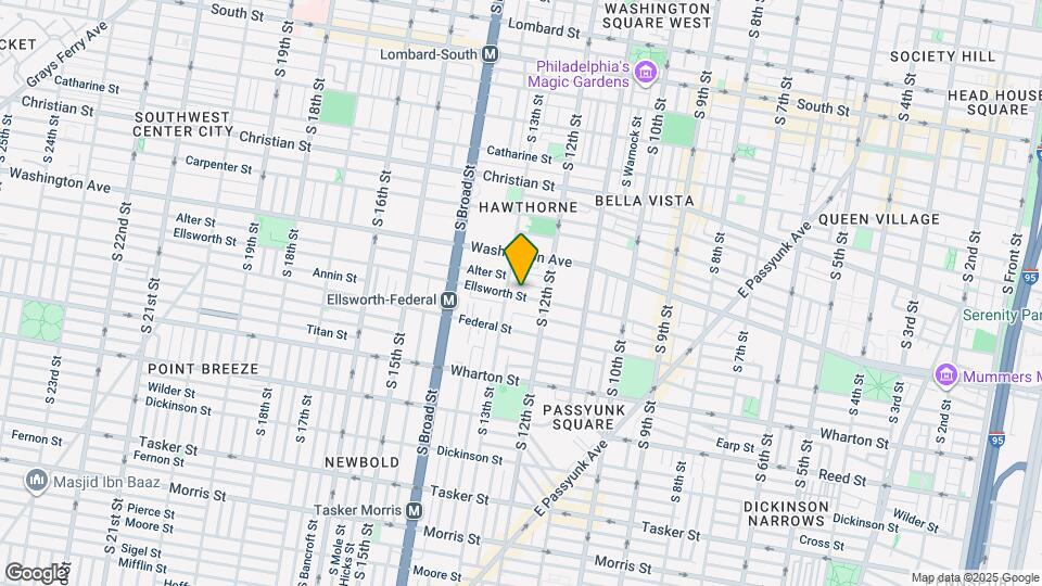 1233 Ellsworth St Map and Location Details