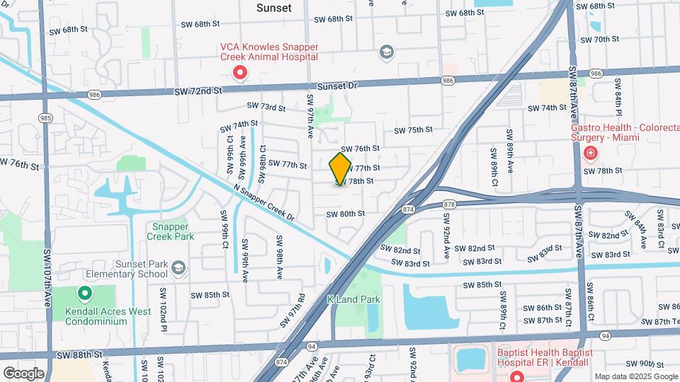 9511 SW 79th St Map and Location Details