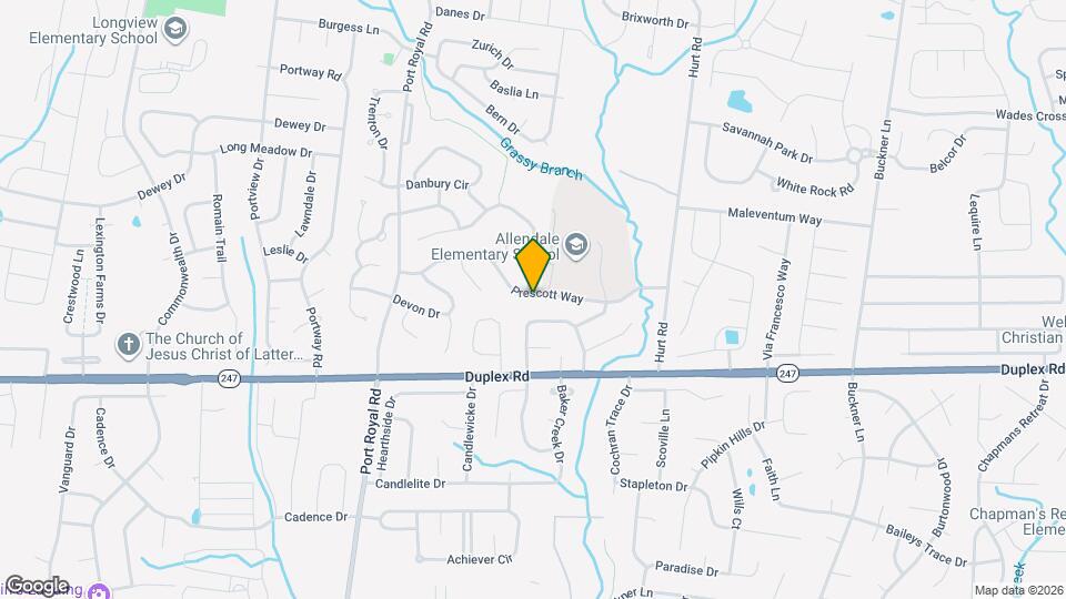 2099 Prescott Way Map and Location Details