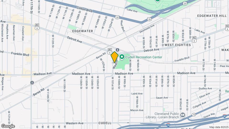 1453 W 101st St Map and Location Details