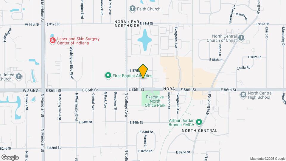 8635 Carrollton Ave Map and Location Details