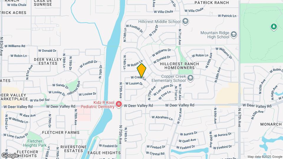 7415 W Crest Ln Map and Location Details