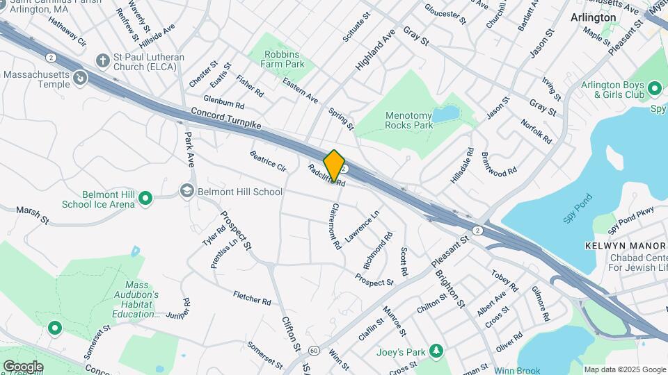 108 Radcliffe Rd Map and Location Details