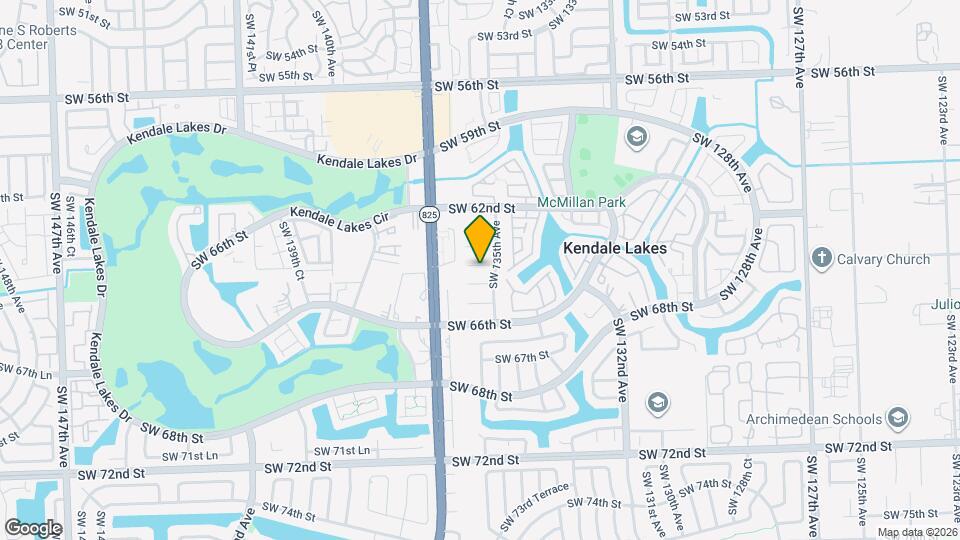 6427 SW 135th Ave Map and Location Details