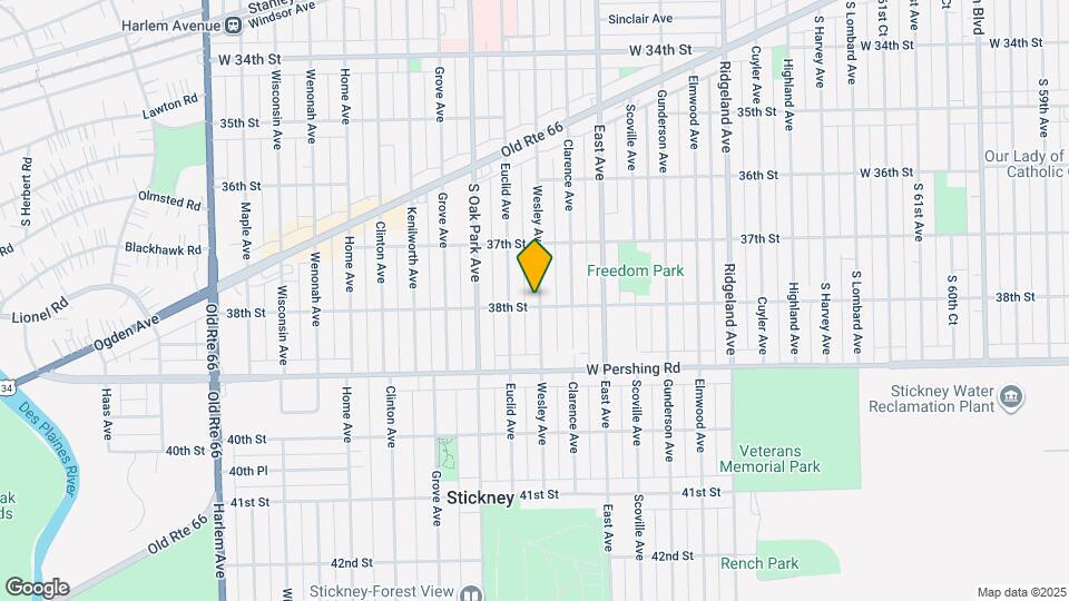 3746 Wesley Ave Map and Location Details