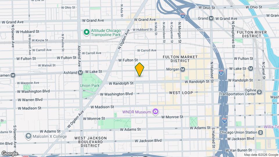 1240 W Randolph St Map and Location Details