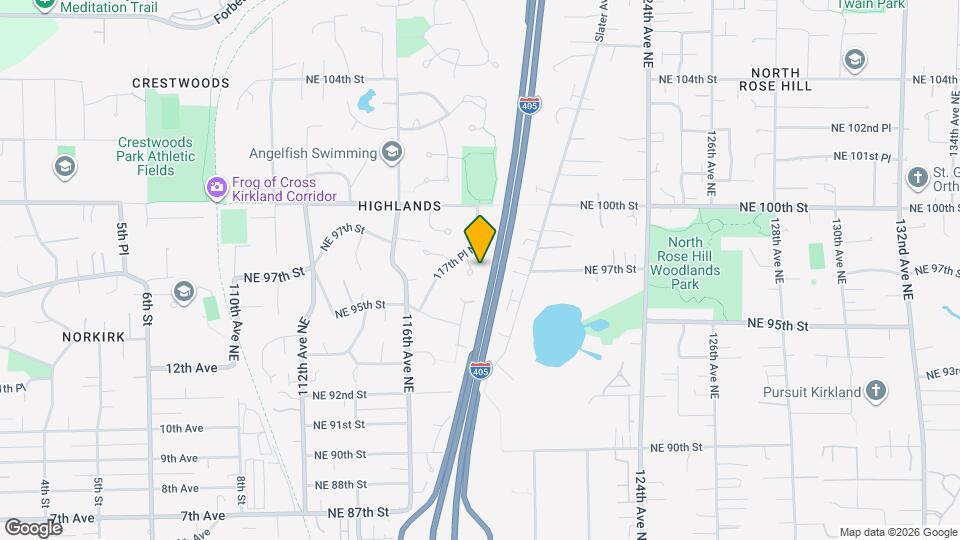 11706 NE 98th St Map and Location Details