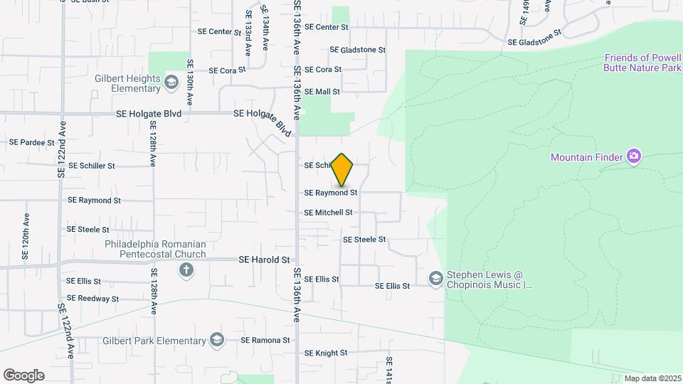 13856 SE Raymond St Map and Location Details