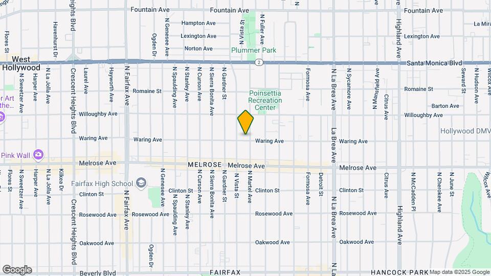 801 N Martel Ave Map and Location Details