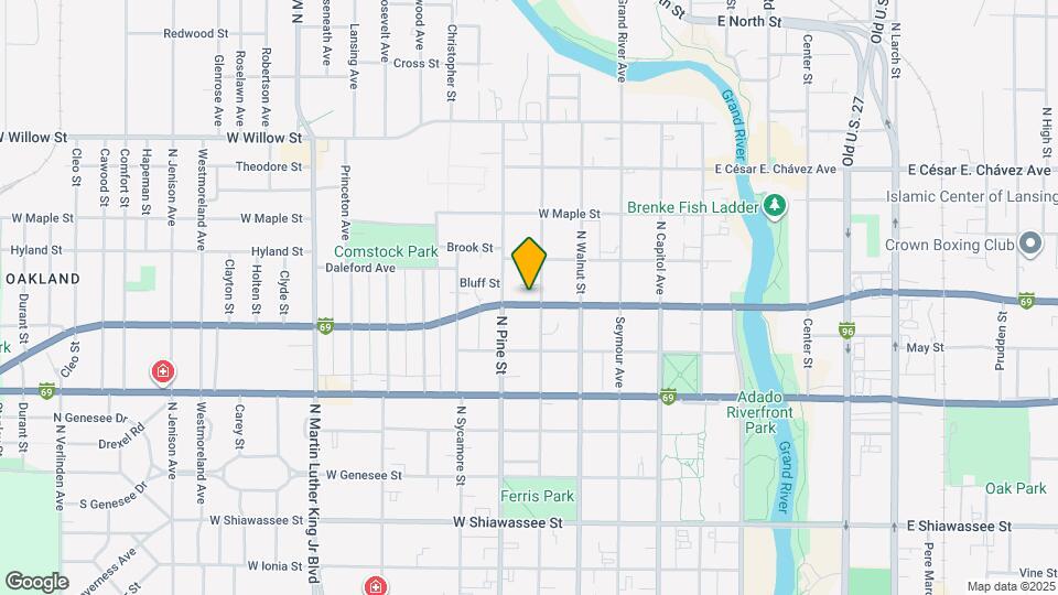 506 W Oakland Ave Map and Location Details