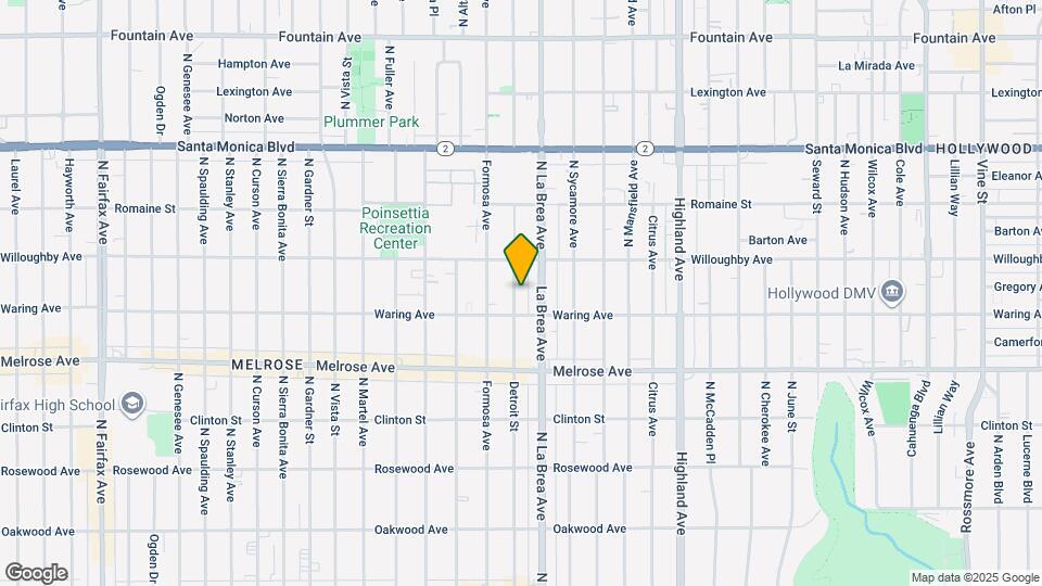 822 N Detroit St Map and Location Details