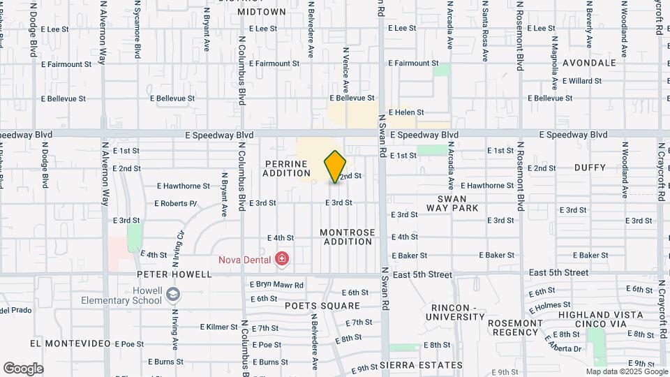 934 N Desert Ave Map and Location Details