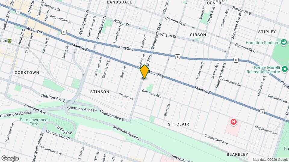 91 Wentworth St S, Unit 1 Map and Location Details