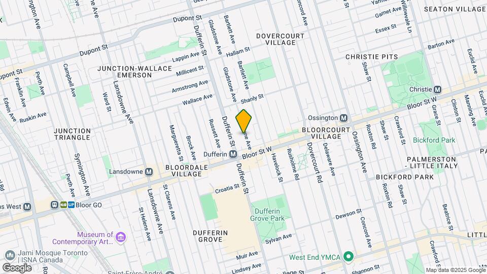540 Gladstone Ave Map and Location Details