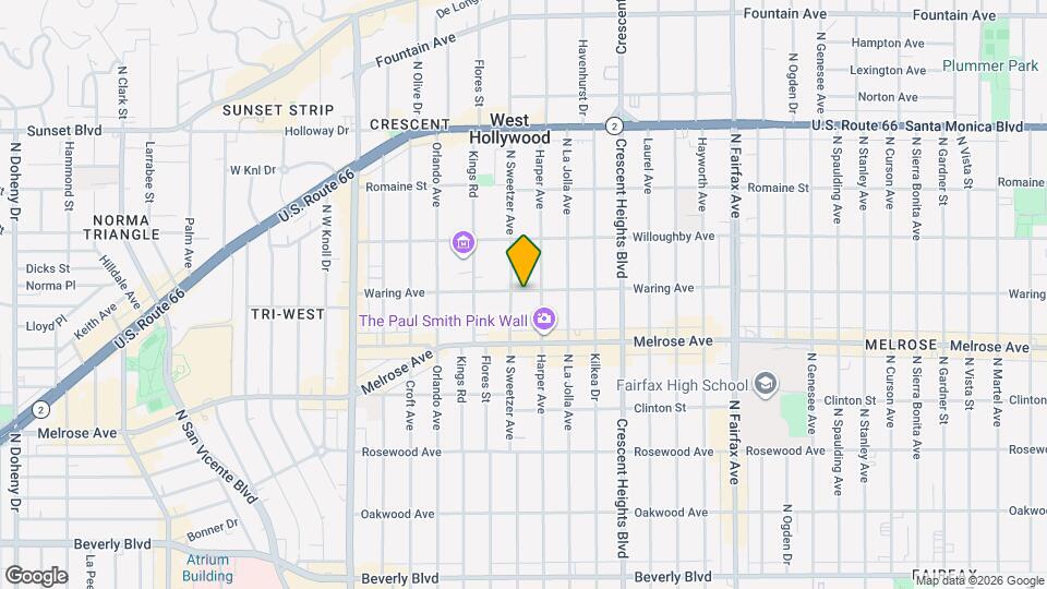 8268 Waring Ave Map and Location Details