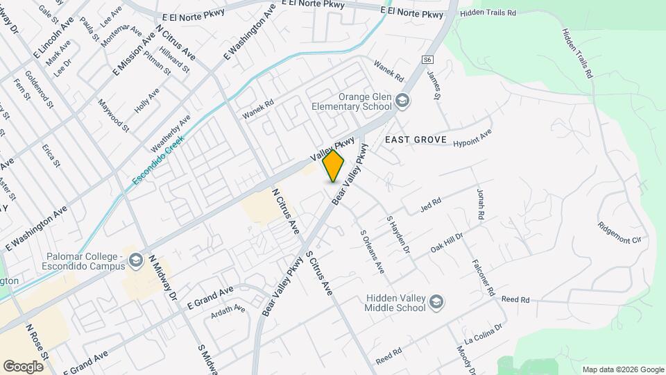 The Cove at Bear Valley Mapa y Detalles de la Ubicación