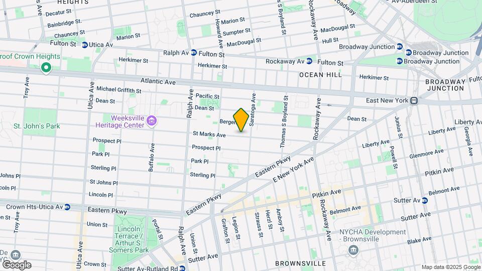 1513 Saint Marks Ave Mapa y Detalles de la Ubicación