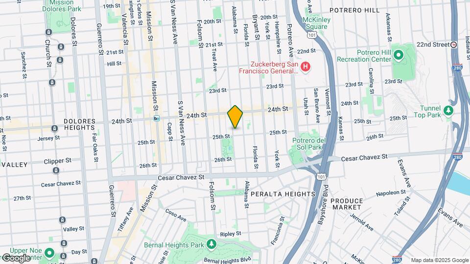 2895 Harrison St Map and Location Details