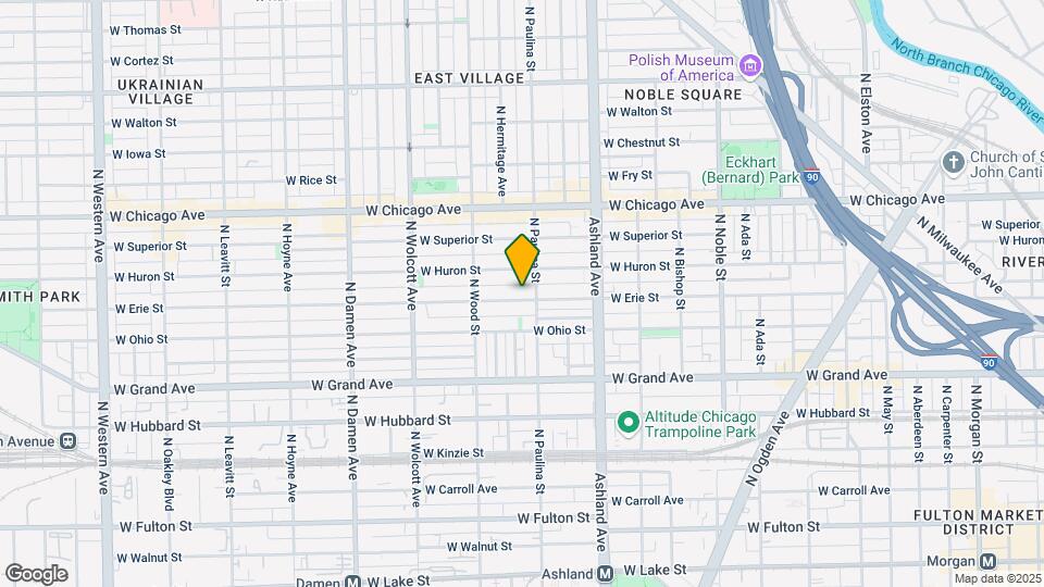 1710 W Erie St, Unit 101S Map and Location Details