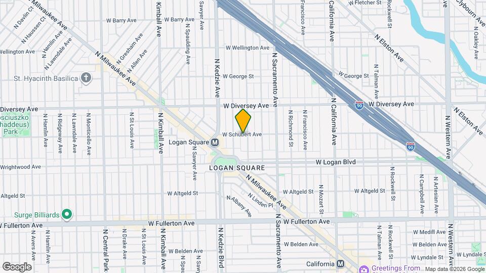 2648 N Albany Ave Map and Location Details