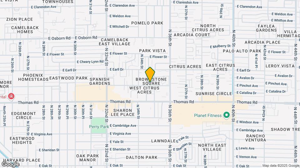 3431 E Lance Ln Map and Location Details