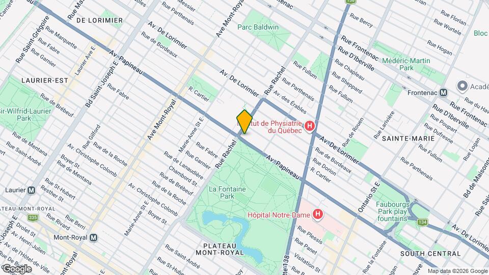 4127-4135 Papineau Map and Location Details