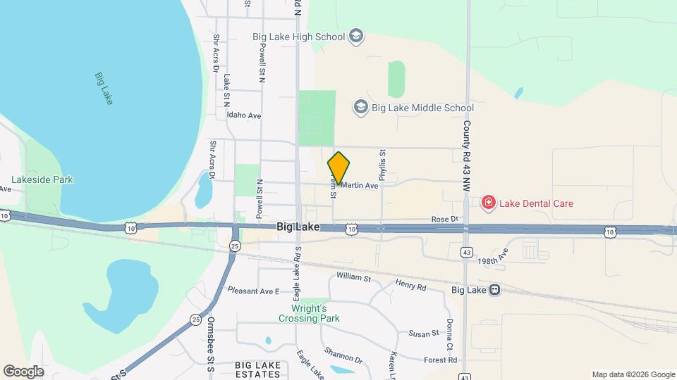 610 Martin Ave, Unit #2A Map and Location Details