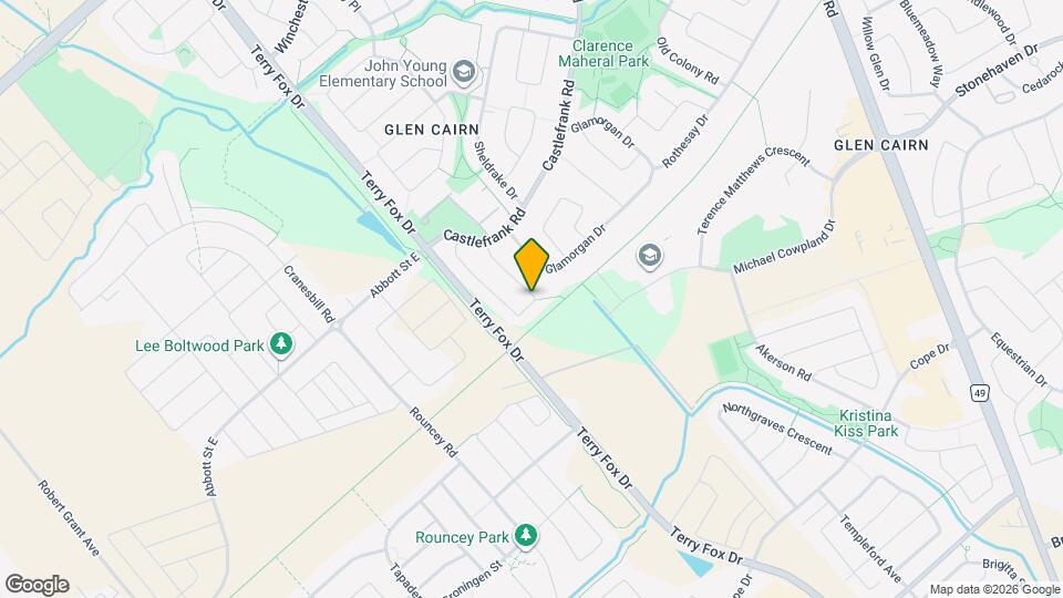 51 Castle Glen Crescent Map and Location Details