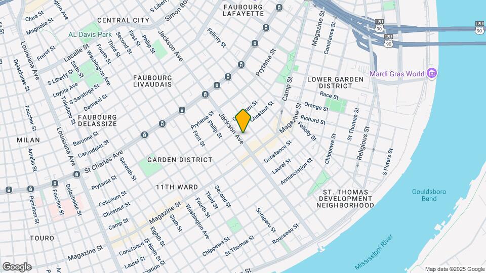 1215 Jackson Ave Mapa y Detalles de la Ubicación