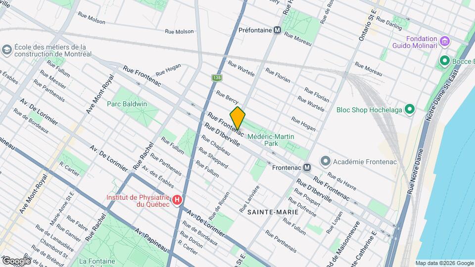 2408 Frontenac Rue Map and Location Details