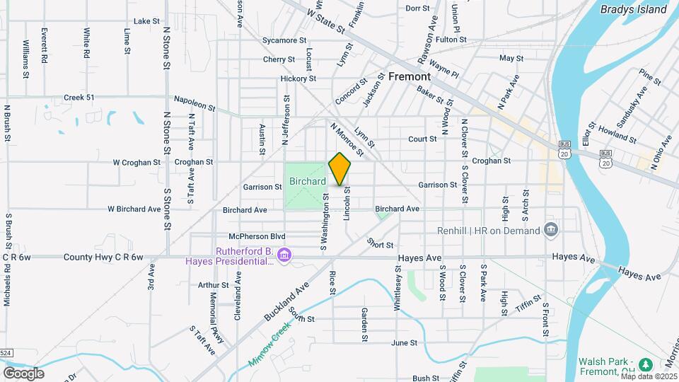 1207 Garrison St Map and Location Details