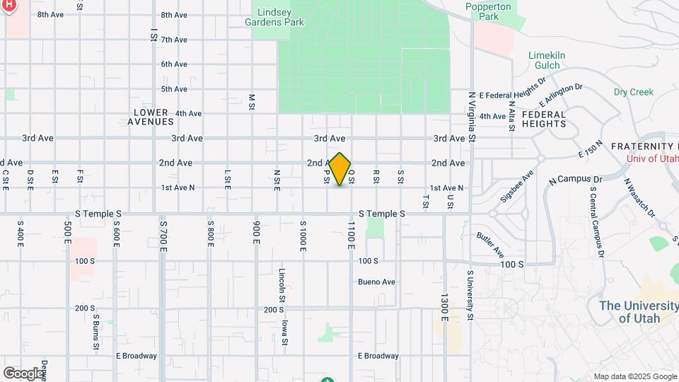 970 E 1st Ave Map and Location Details