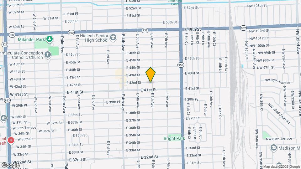 590 E 42nd St Map and Location Details