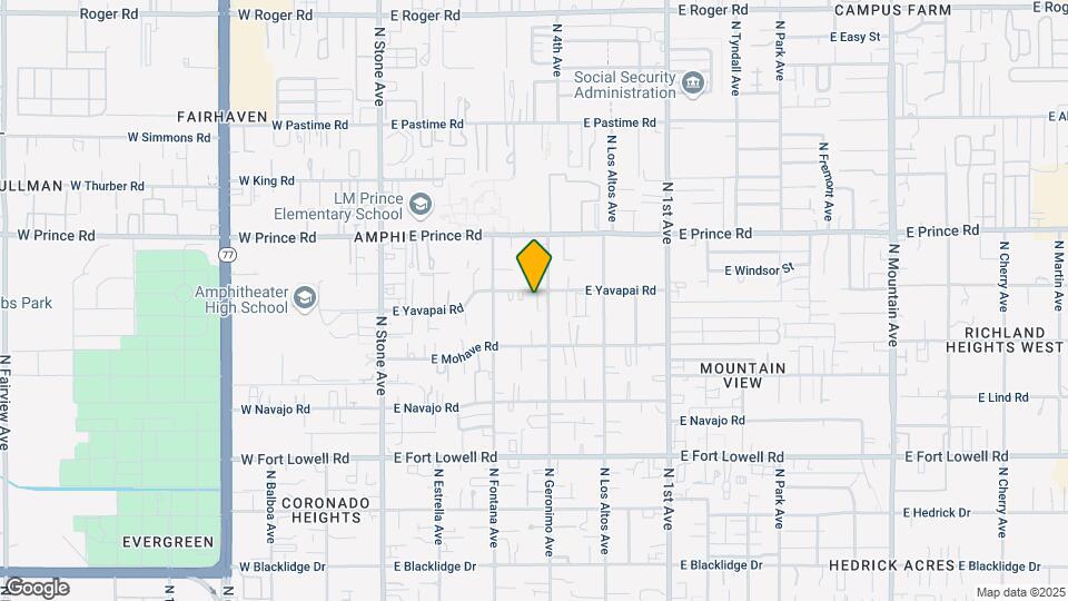 344 E Yavapai Rd Map and Location Details