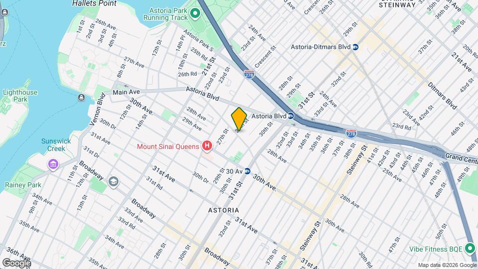 28-07 Newtown Ave Map and Location Details