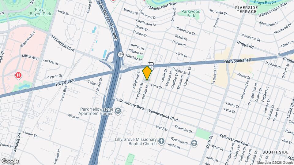 6642 Del Rio St Map and Location Details