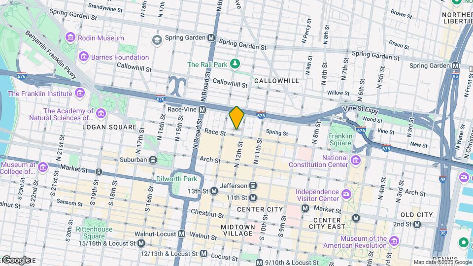 1211 Race St Map and Location Details
