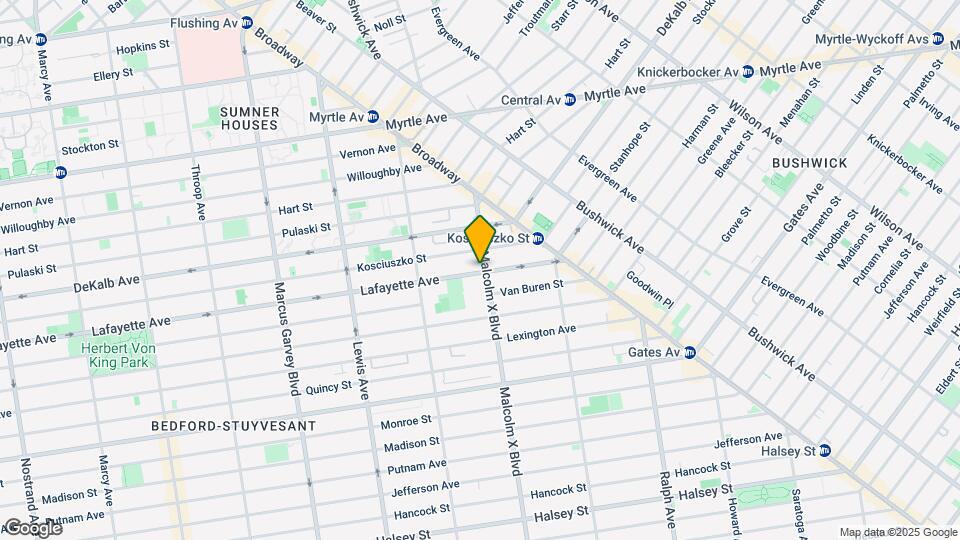 1023 Lafayette Ave Map and Location Details