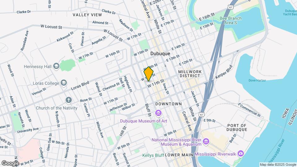 1132 Locust St, Unit Second floor 201 Map and Location Details