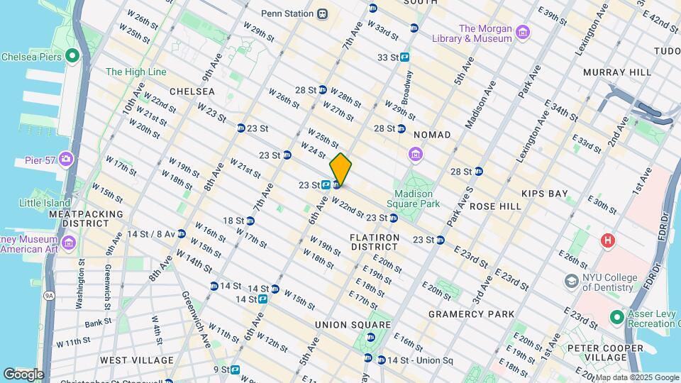 60 W 23 St Map and Location Details