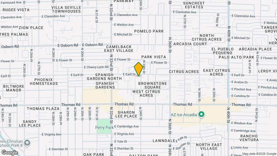 3038 N 34th St Map and Location Details