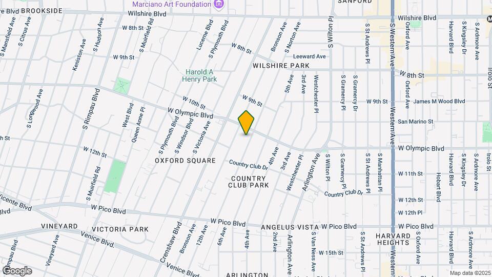1019-1025 S Norton Ave Mapa y Detalles de la Ubicación